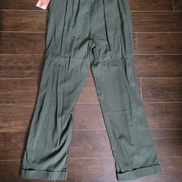 Paperbag waist linen pants - Picture 3 of 3